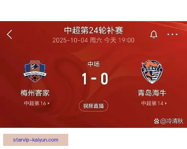 中超联赛战绩持续呈现竞争格局，球队排名变化明显